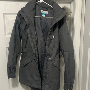 Columbia Charcoal Hooded Jacket